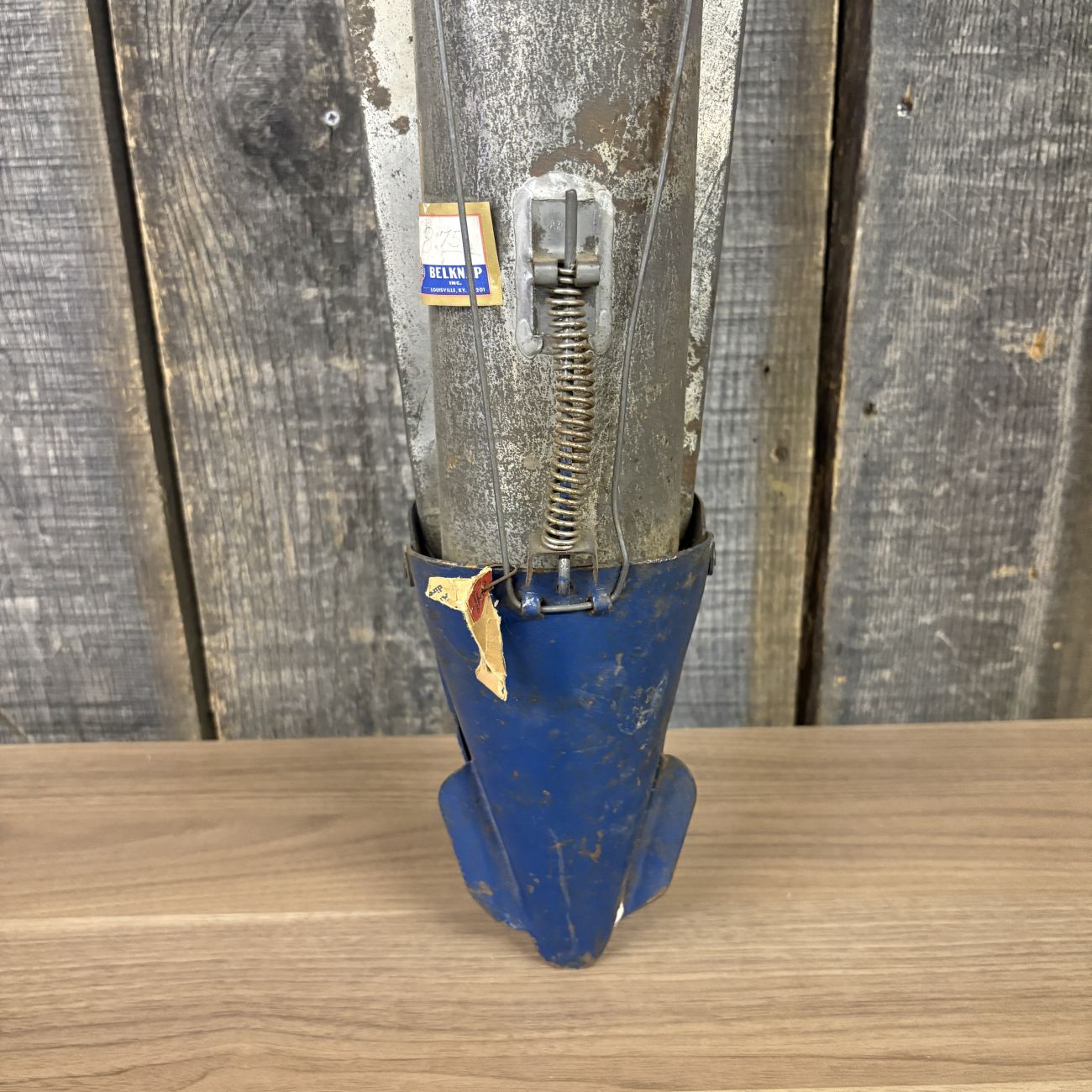 Vintage Blue Grass Belknap Inc. Galvanized Hand Seed and Fertilizer Planter