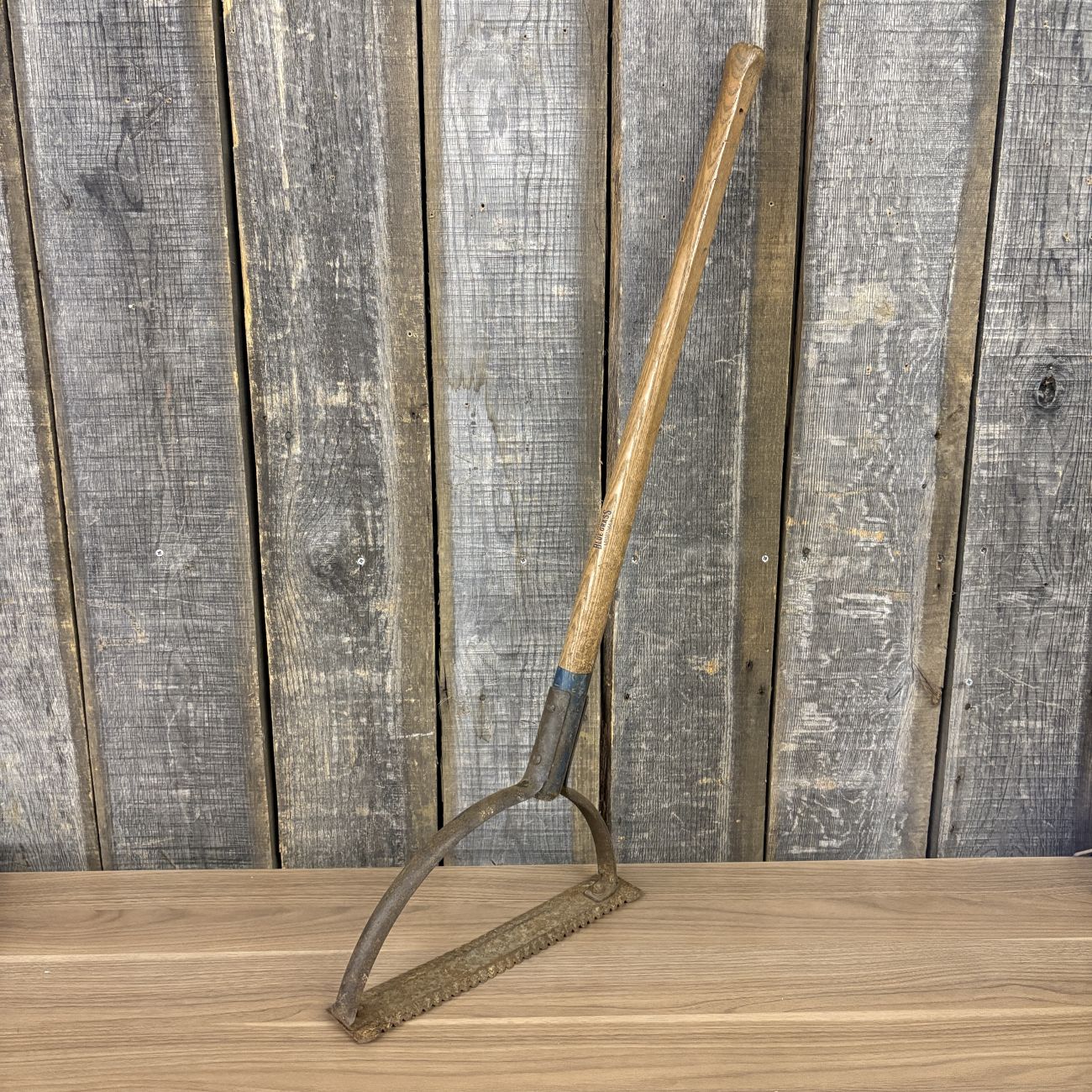 Belknap Blue Grass BG7 Vintage Serrated Weed Cutter Swing Blade
