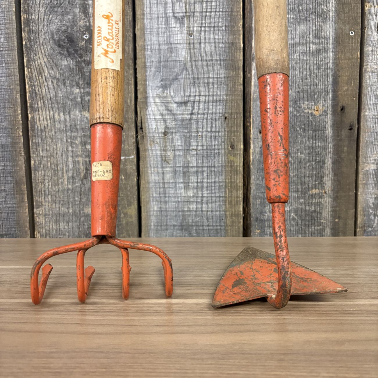 A Pair of Vintage Belknap Mohawk Long-Handled Garden Tools