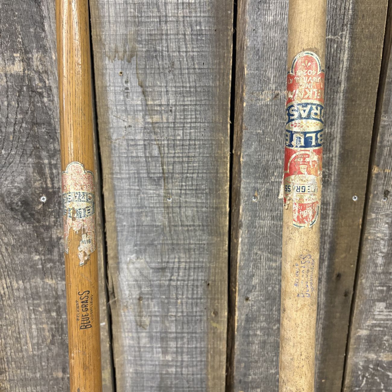 A Pair of Belknap Blue Grass Forged Steel Garden and Grub Hoes