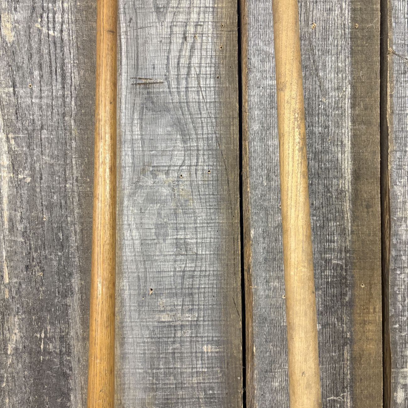 A Pair of Belknap Blue Grass Forged Steel Garden and Grub Hoes
