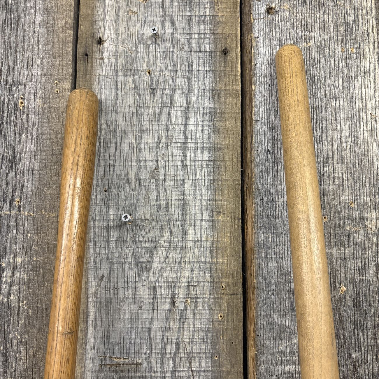 A Pair of Belknap Blue Grass Forged Steel Garden and Grub Hoes