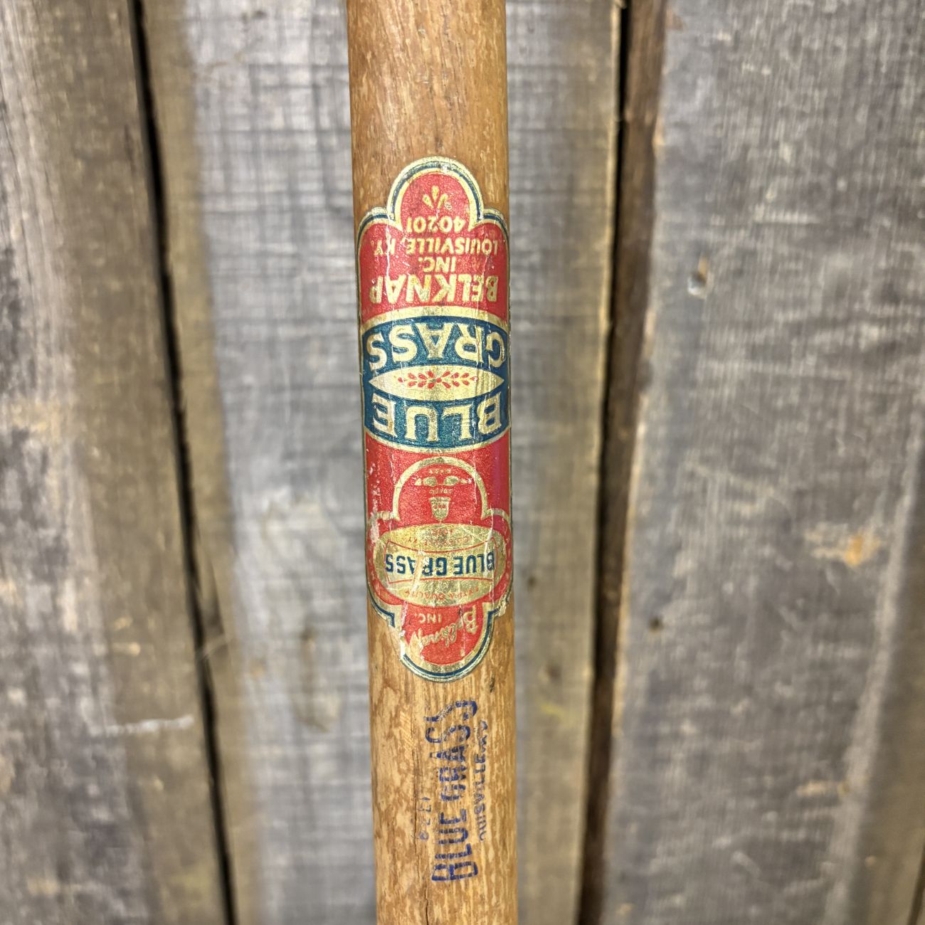 A Pair of Vintage Belknap Blue Grass Long-Handled Garden Tools