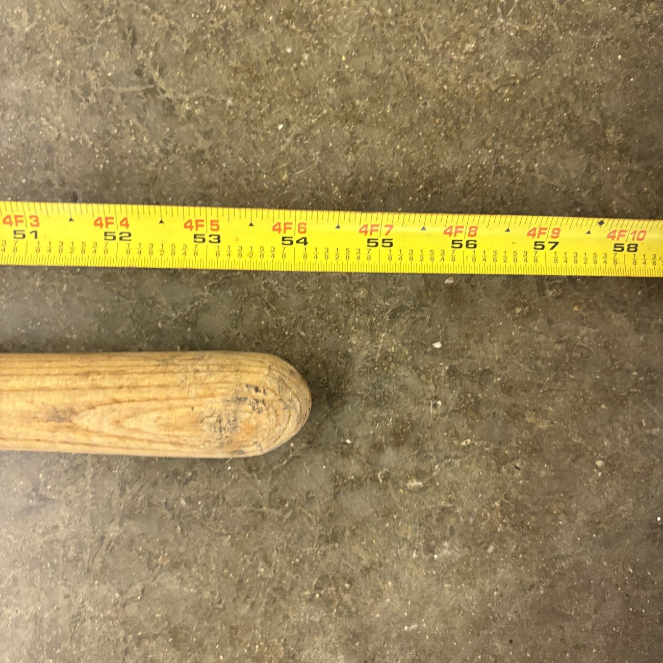 Four Vintage Belknap Blue Grass Hardwood Replacement Tool Handles
