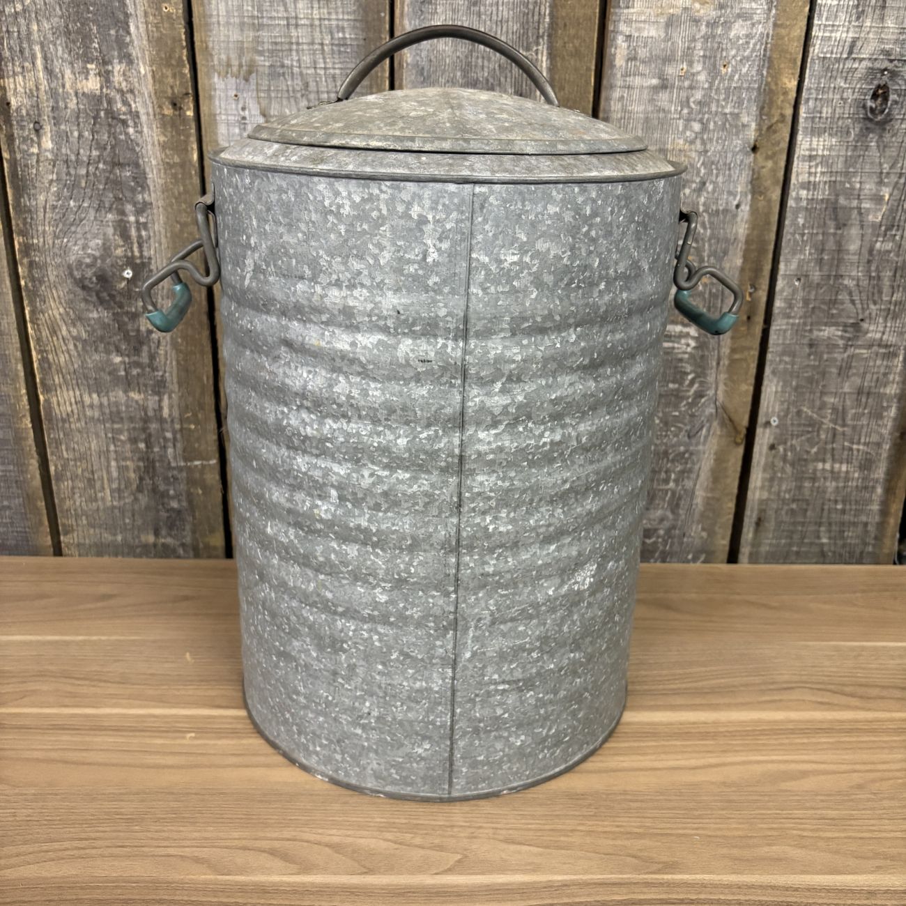 Vintage Belknap Blue Grass 5 Gallon Galvanized Metal Water Cooler