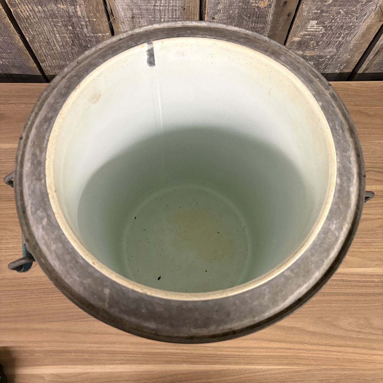 Vintage Belknap Blue Grass 5 Gallon Galvanized Metal Water Cooler