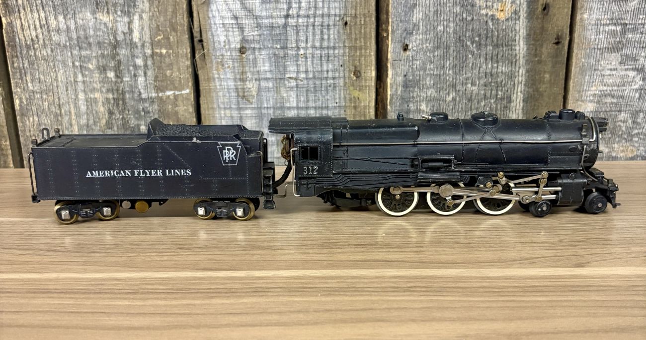 American Flyer Lines S Gauge Pennsylvania K5 4-6-2 Steam Locomotive and Tender Number 312