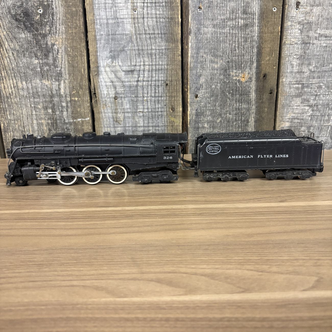 American Flyer S-Gauge New York Central 4-6-4 Hudson Steam Locomotive and Tender Number 326