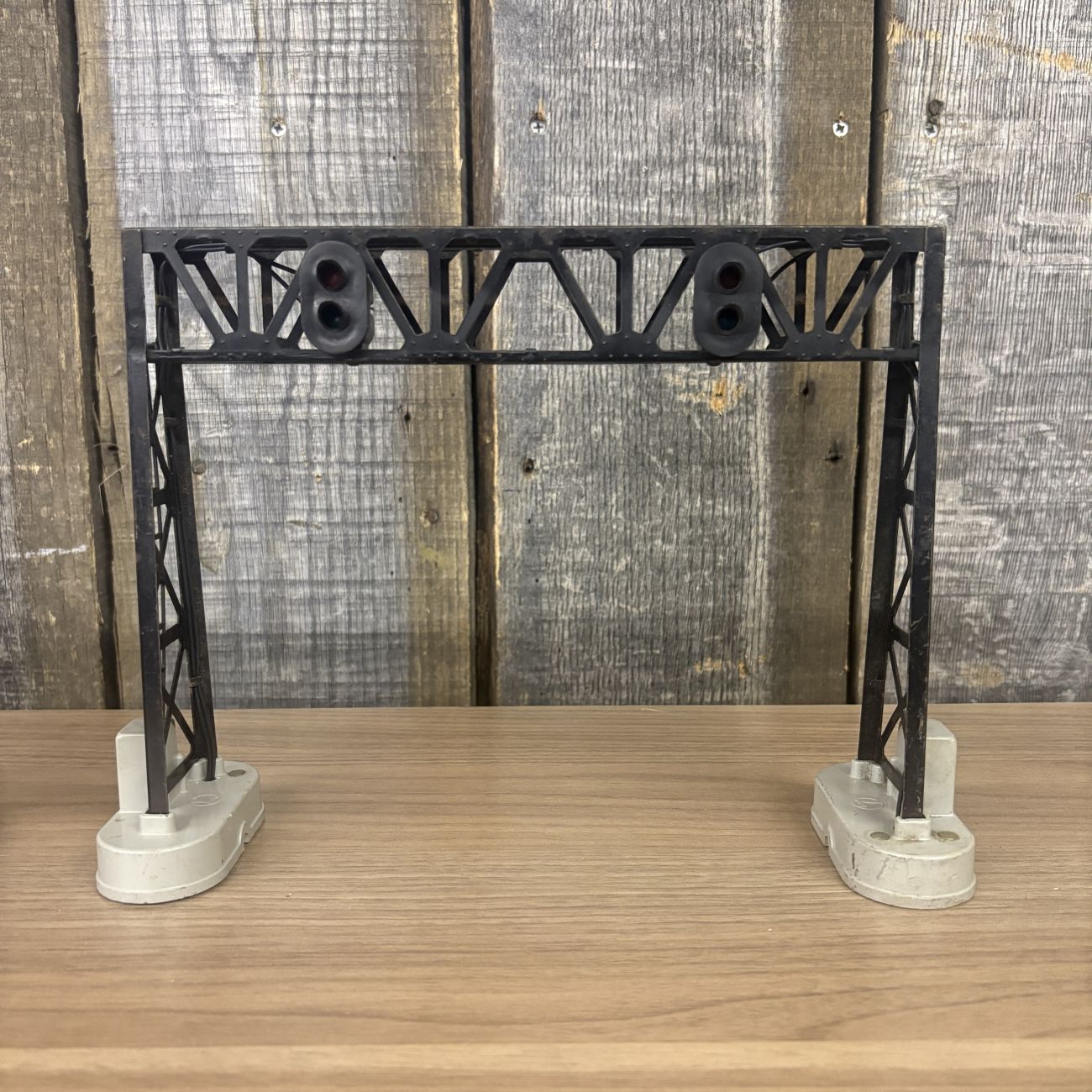 A Group of Vintage Lionel O-Gauge Model Railroad Crossing Accessories