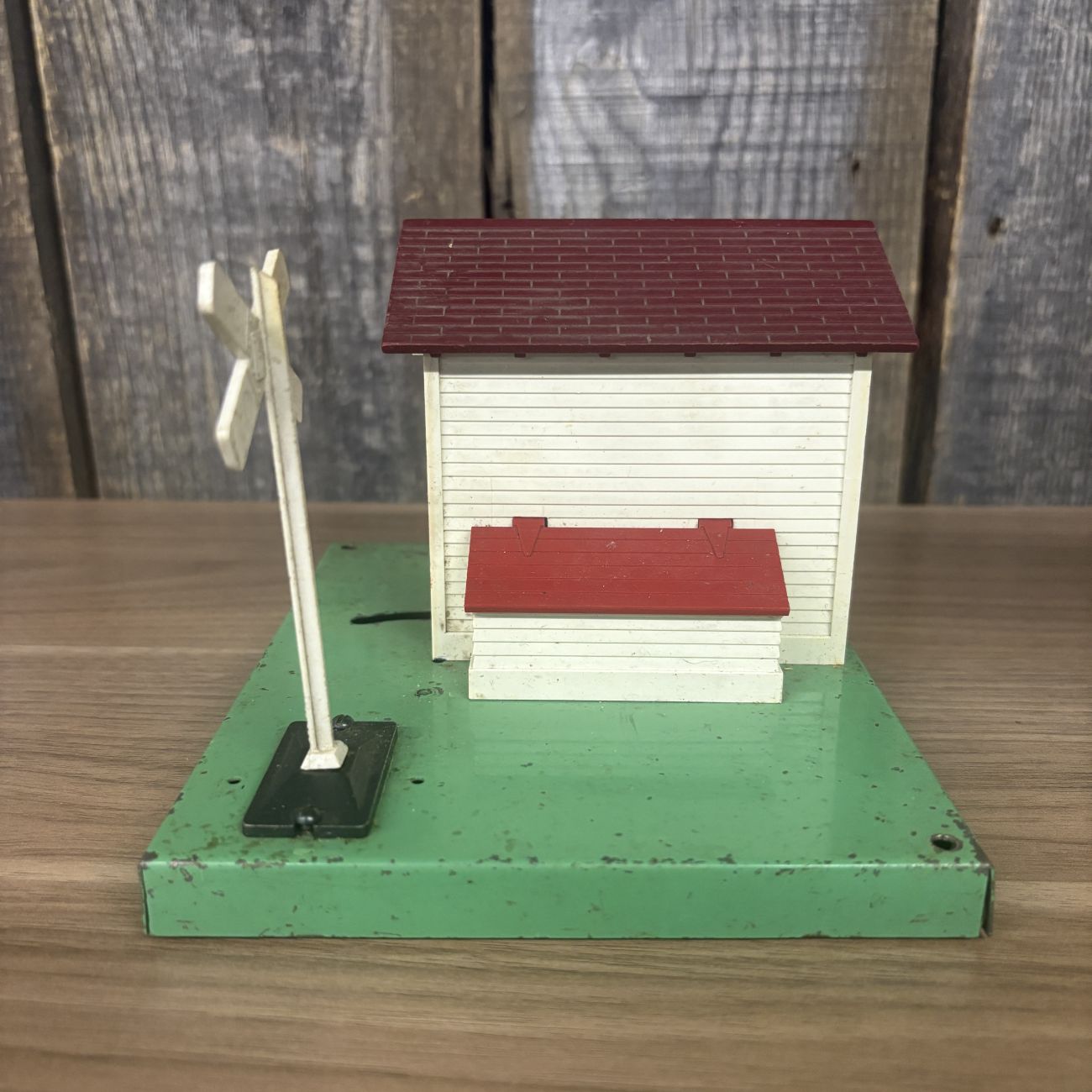 A Pair of Lionel No. 45 and No. 45N Gateman Accessories