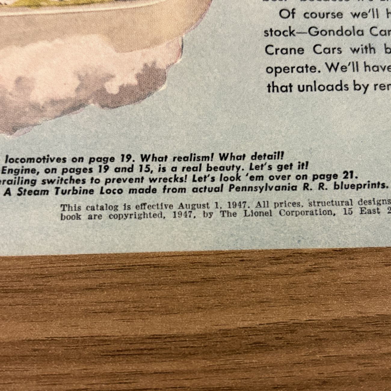 1947 Lionel Model Trains and Accessories Consumer Catalog