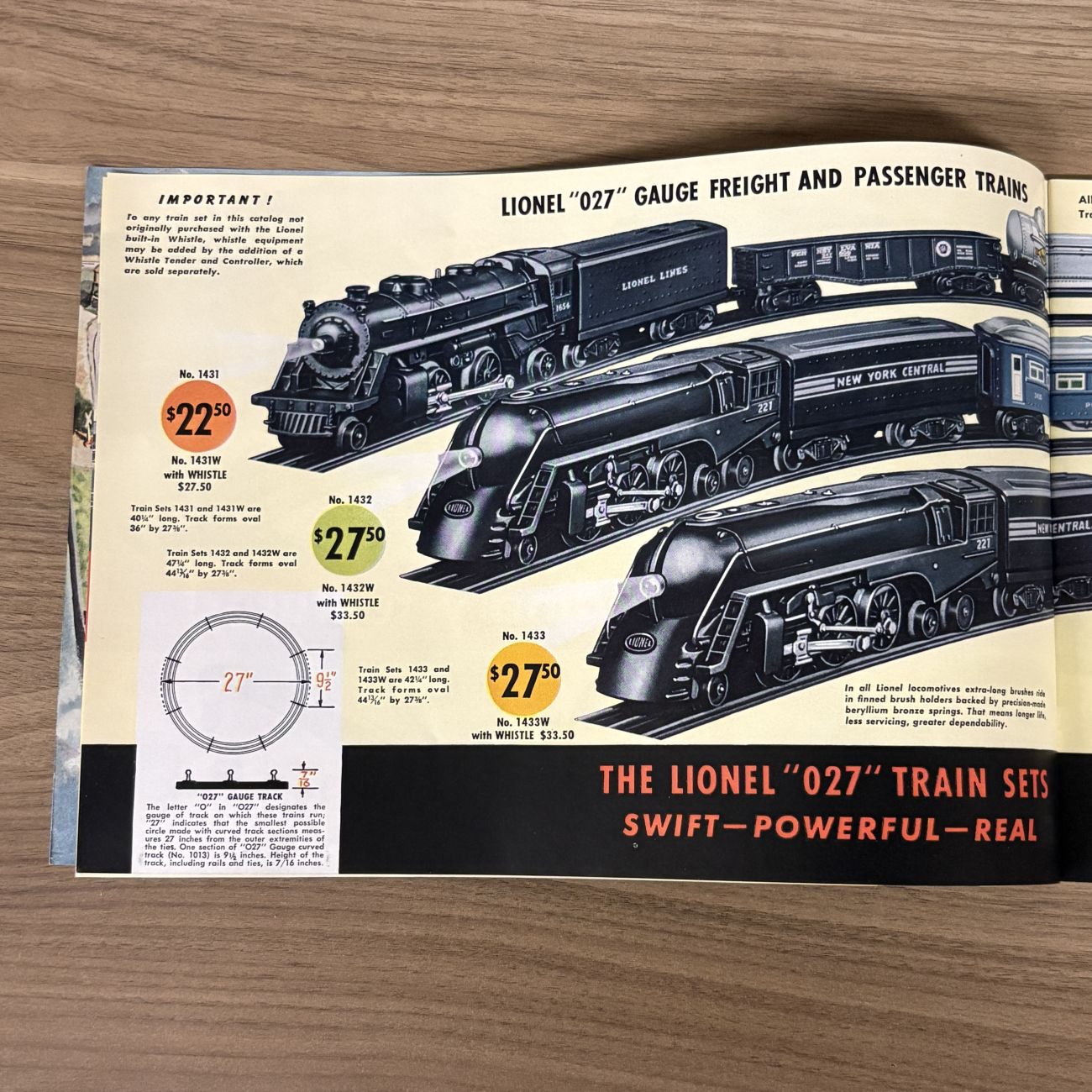 1947 Lionel Model Trains and Accessories Consumer Catalog