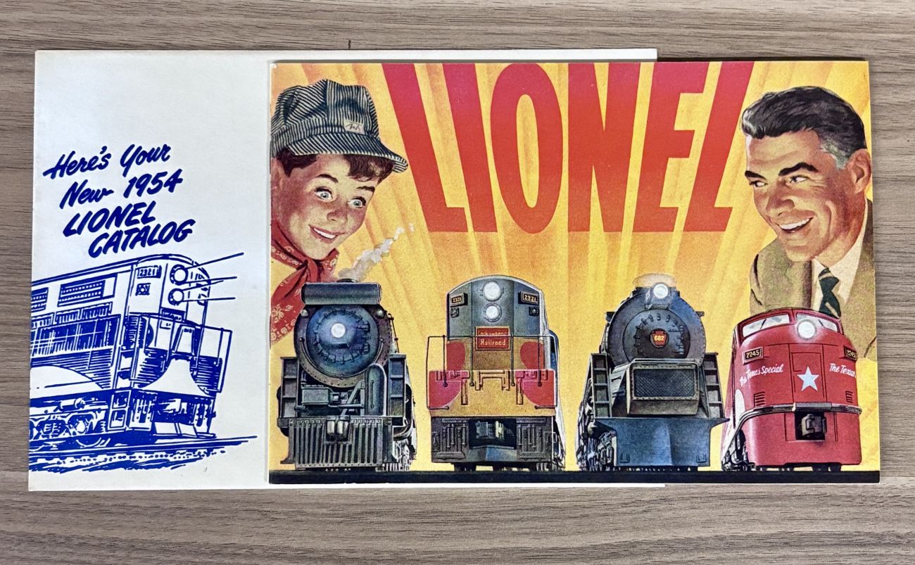 1954 Lionel Trains Consumer Catalog with Original Mailing Envelope