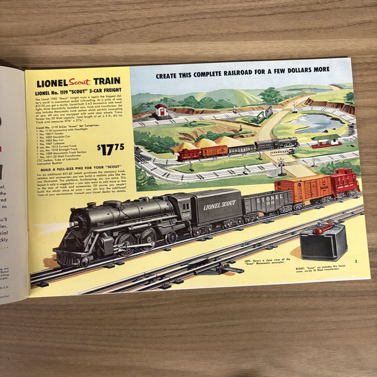 Lionel 1952 Model Train Consumer Product Catalog