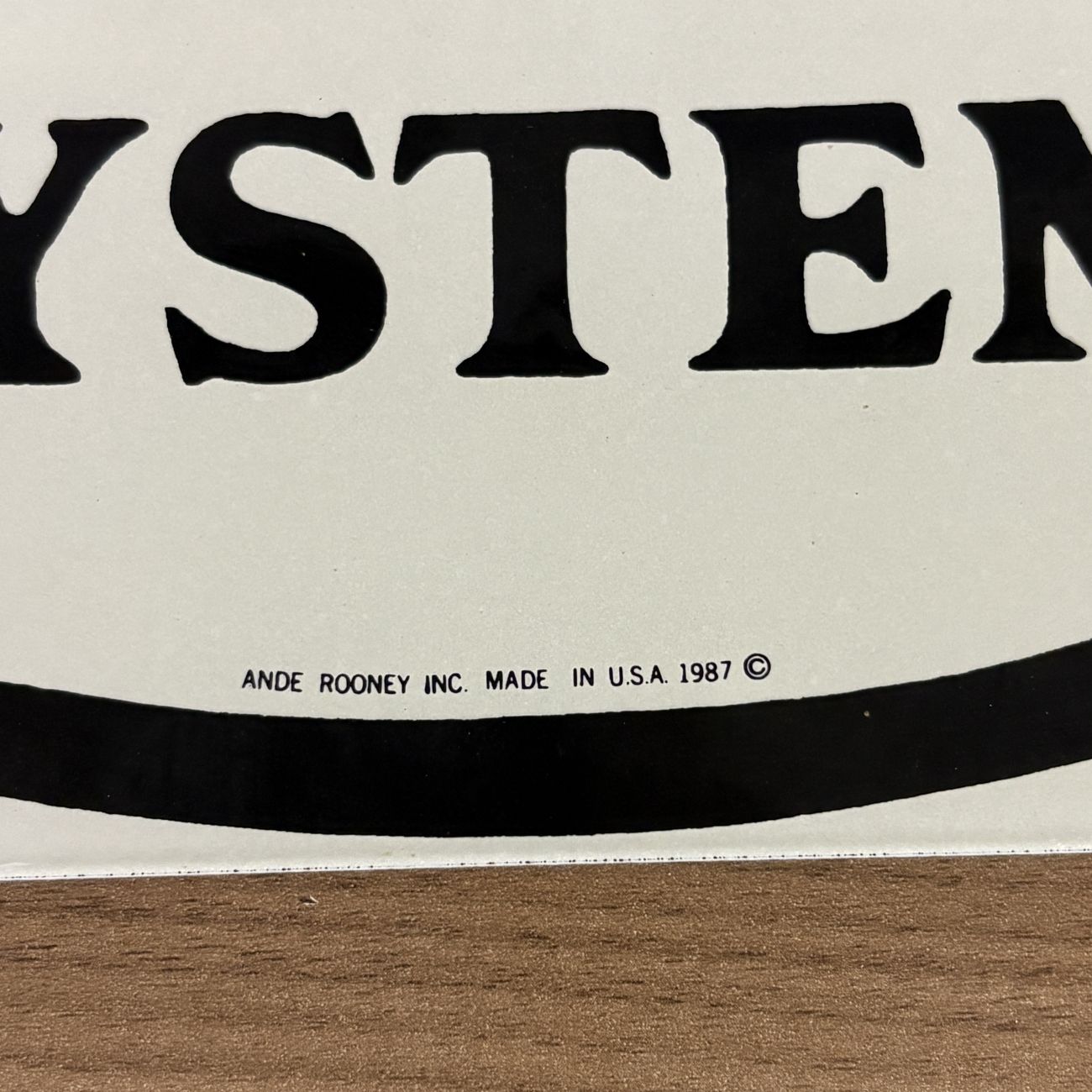 Ande Rooney Inc. New York Central System Porcelain Enamel Advertising Sign