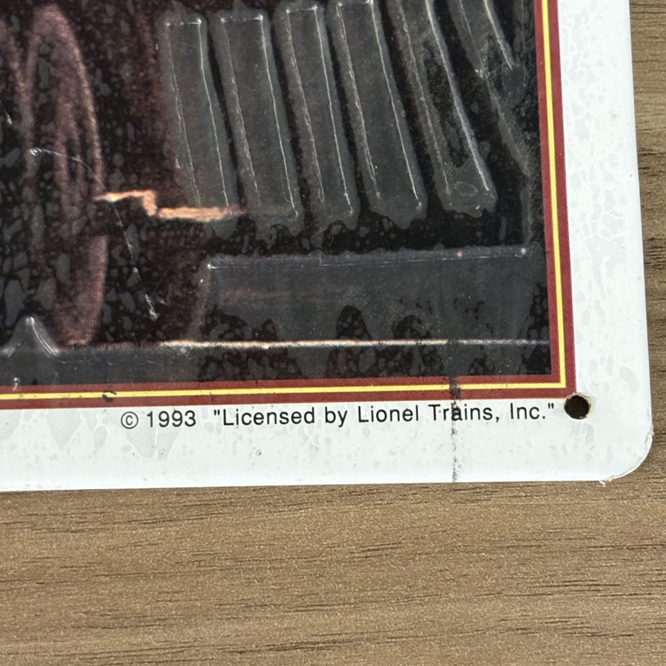 Licensed Lionel Trains 1993 Embossed Tin Sign 1950 Golden Anniversary Advertising Reproduction