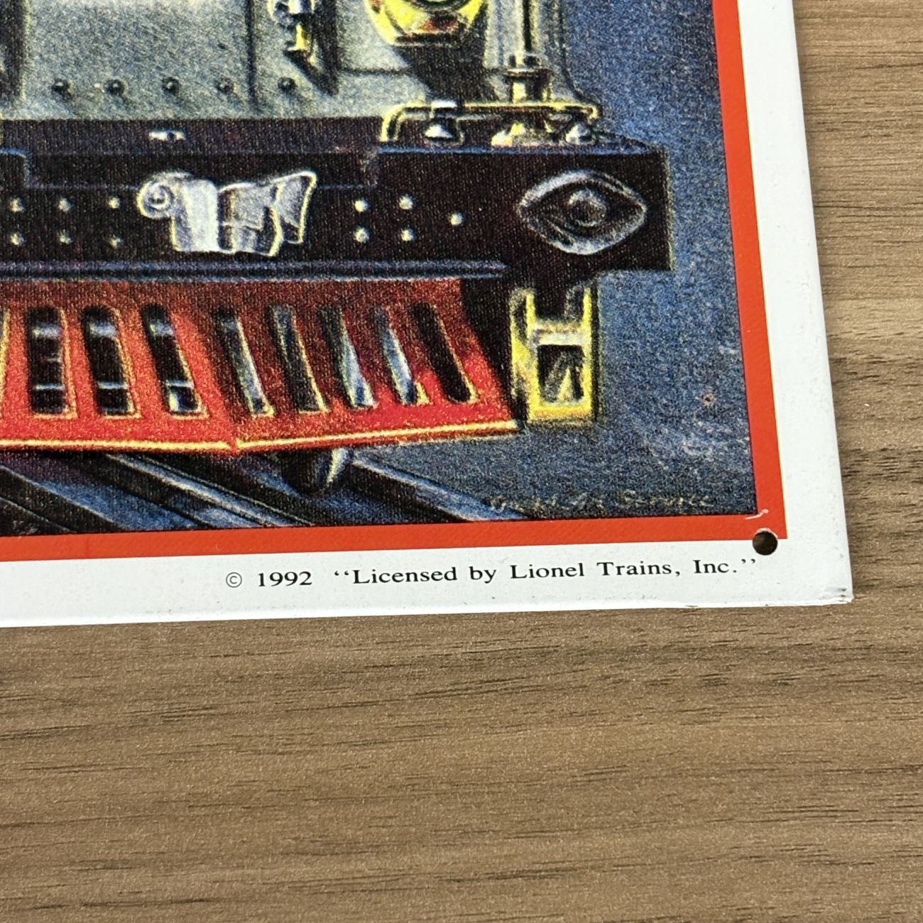 Lionel Trains Hallmark Great American Railways 1929 Catalog Cover Replica Embossed Metal Sign