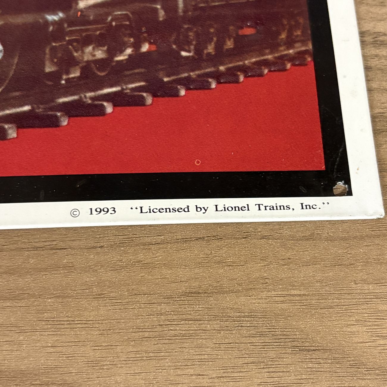 Licensed Lionel Trains 1939 Catalog Cover Embossed Metal Advertising Sign