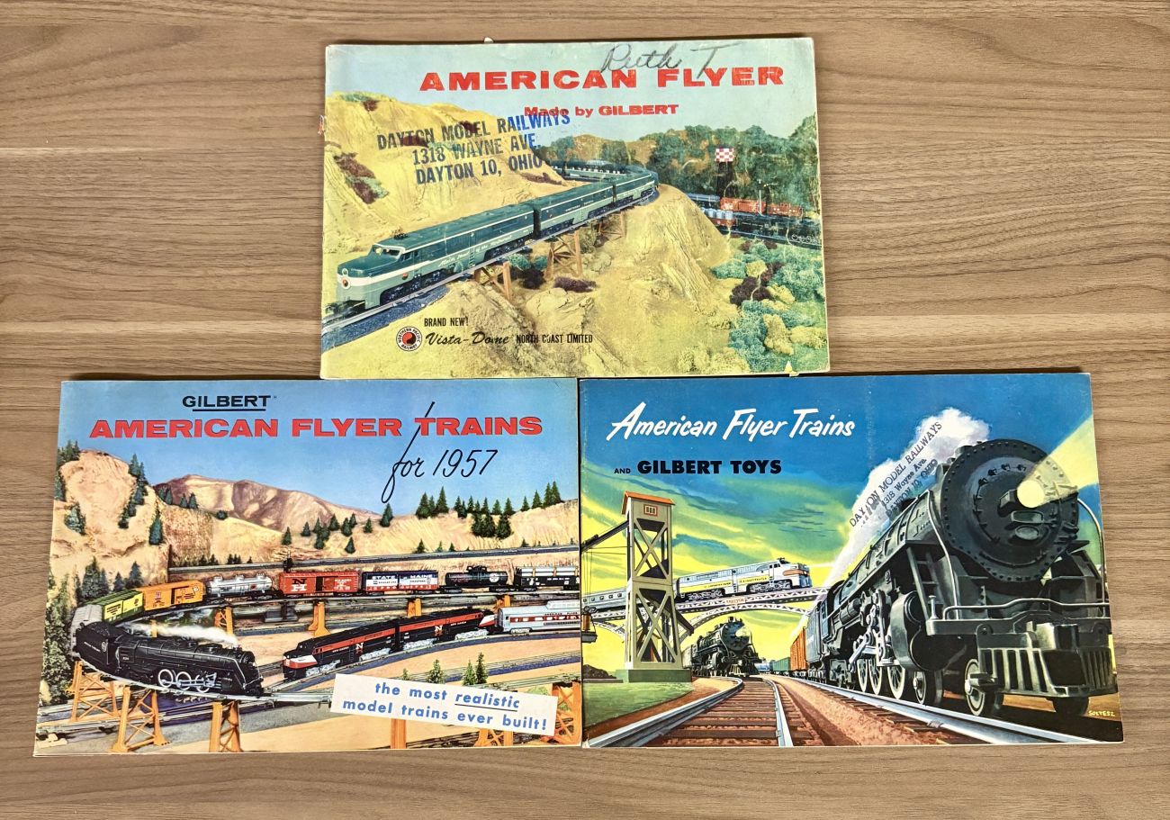 The A. C. Gilbert Company. American Flyer Trains Catalogs. New Haven, 1952-1957.
