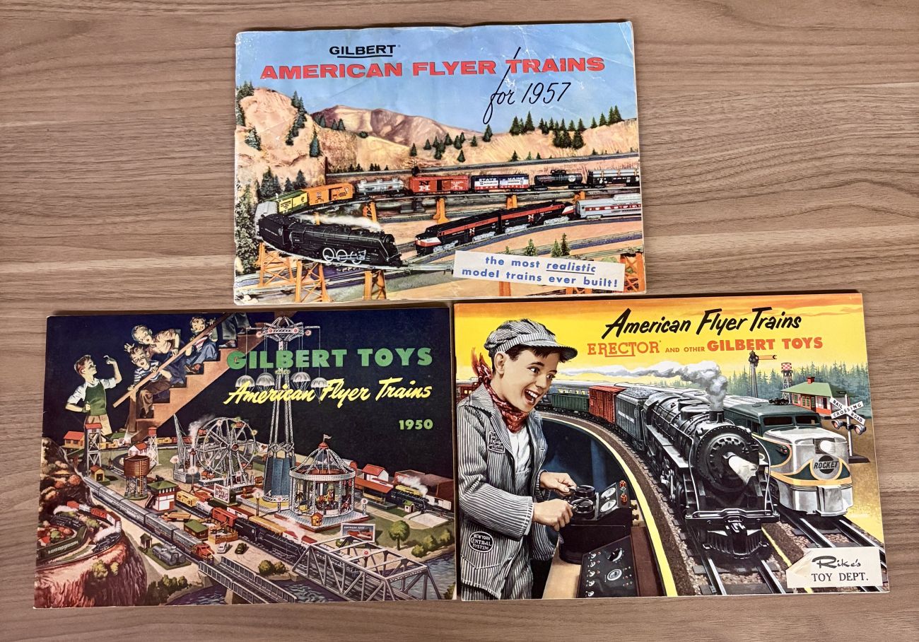 The A. C. Gilbert Company. A Collection of American Flyer Trains and Gilbert Toys Catalogs, 1950-1957.