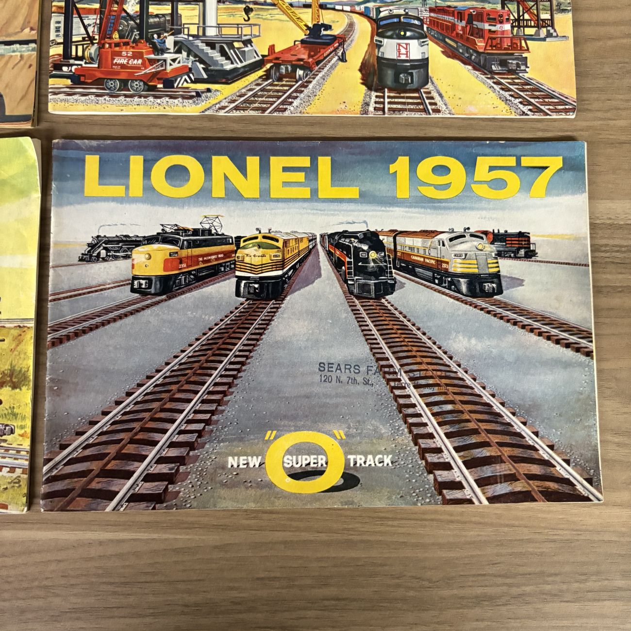 A Collection of Four Vintage Lionel Train Consumer Catalogs, 1956-1959