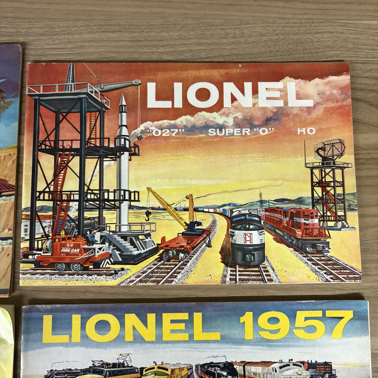A Collection of Four Vintage Lionel Train Consumer Catalogs, 1956-1959