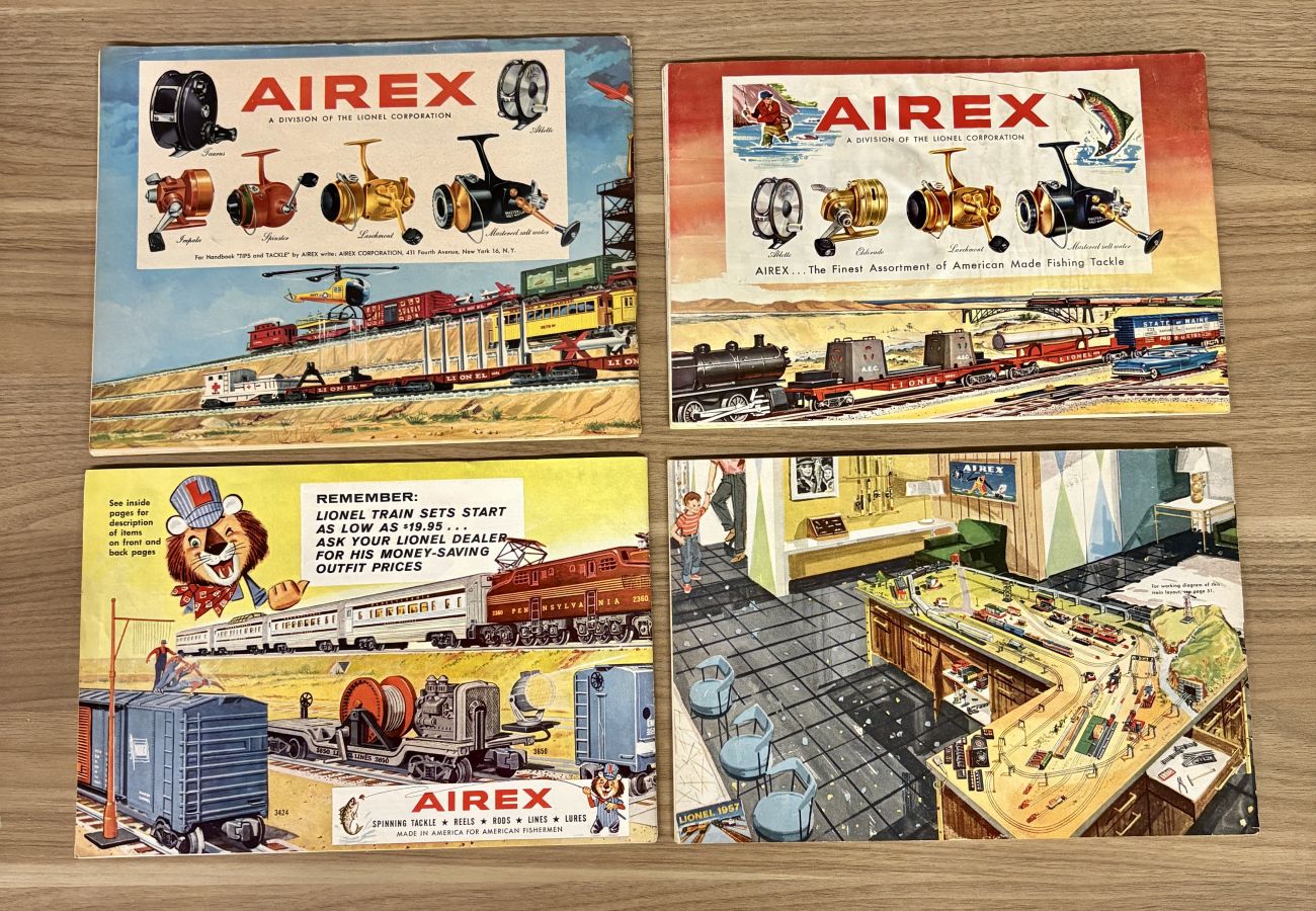 A Collection of Four Vintage Lionel Train Consumer Catalogs, 1956-1959