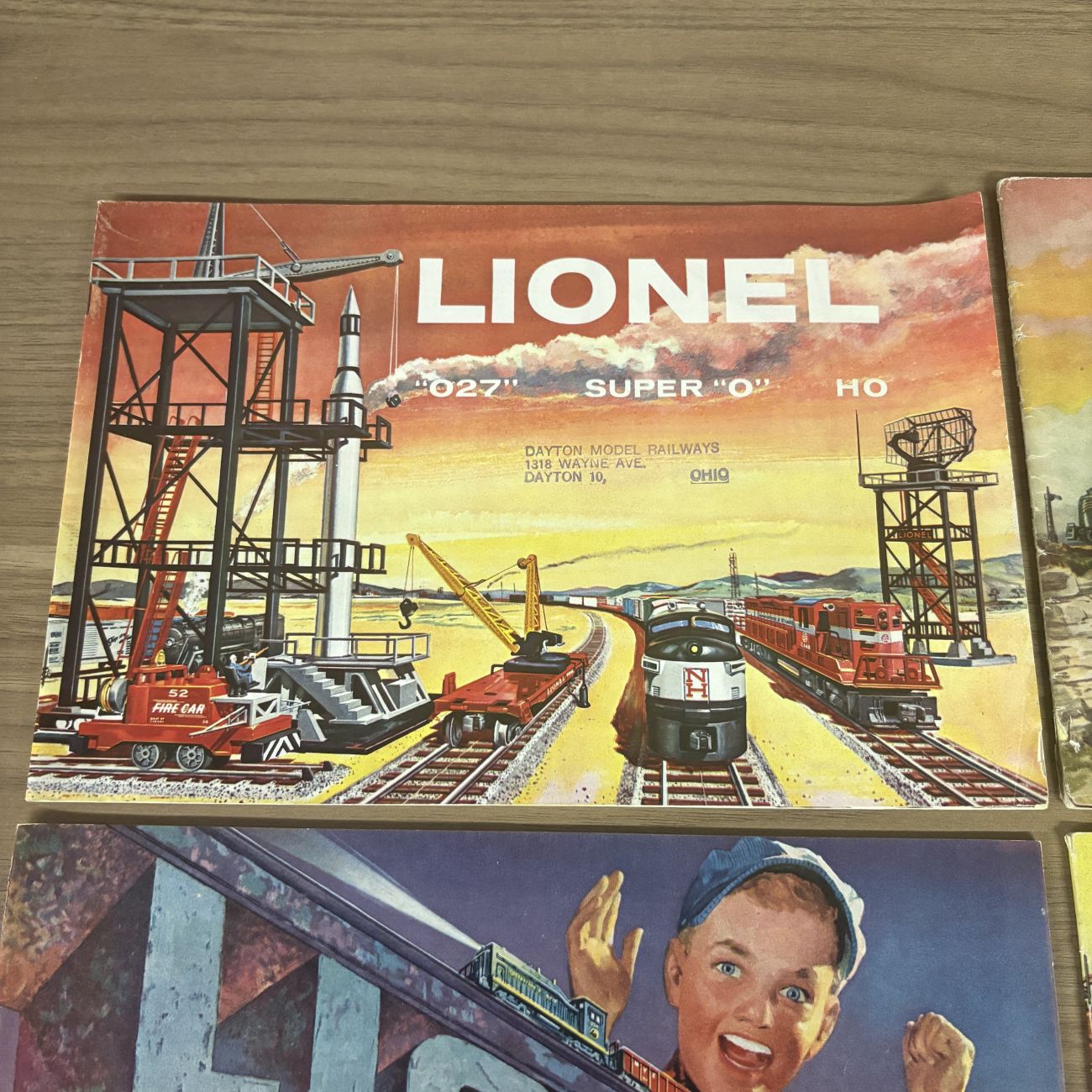 A Collection of Four Vintage Lionel Train Consumer Product Catalogs 1948-1958
