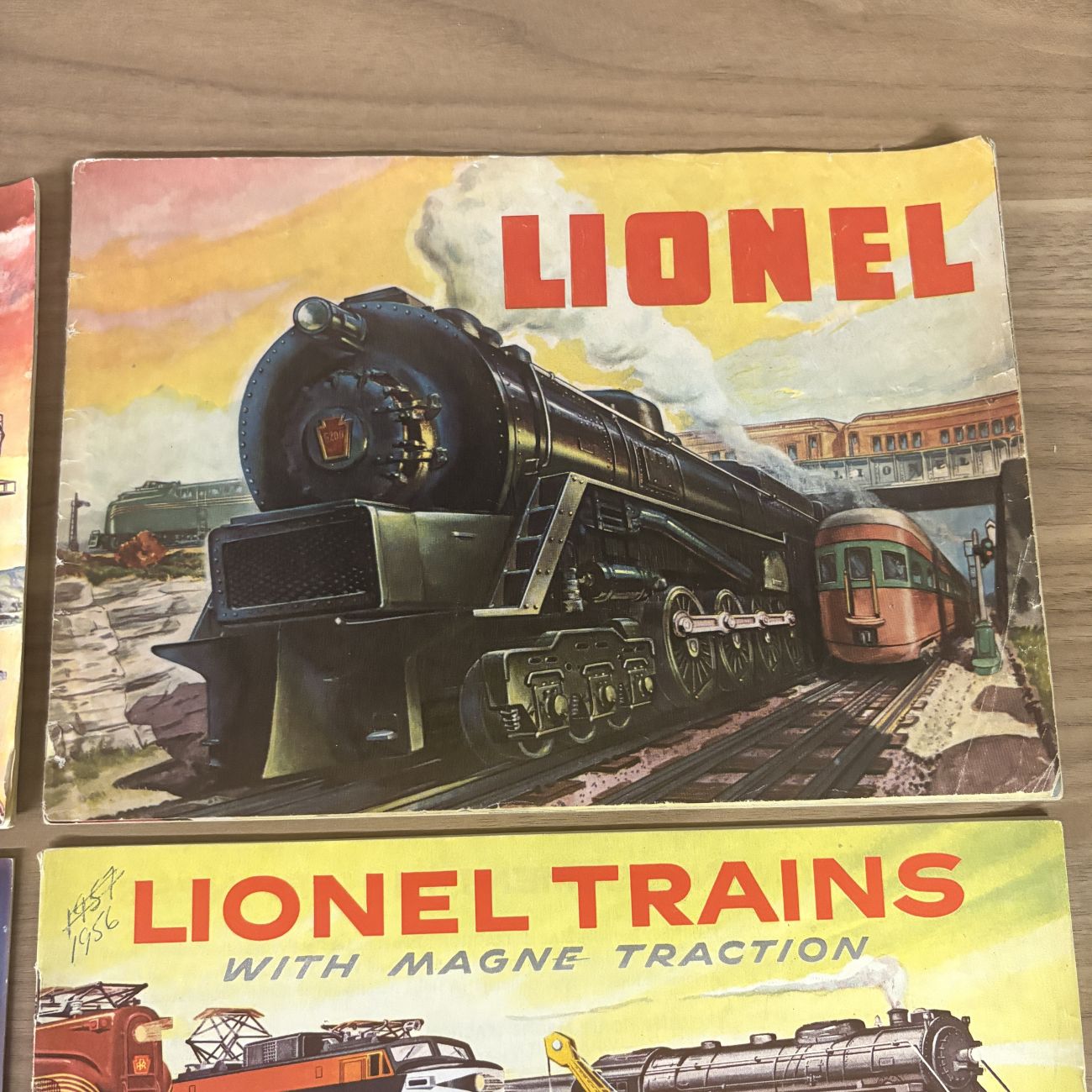 A Collection of Four Vintage Lionel Train Consumer Product Catalogs 1948-1958