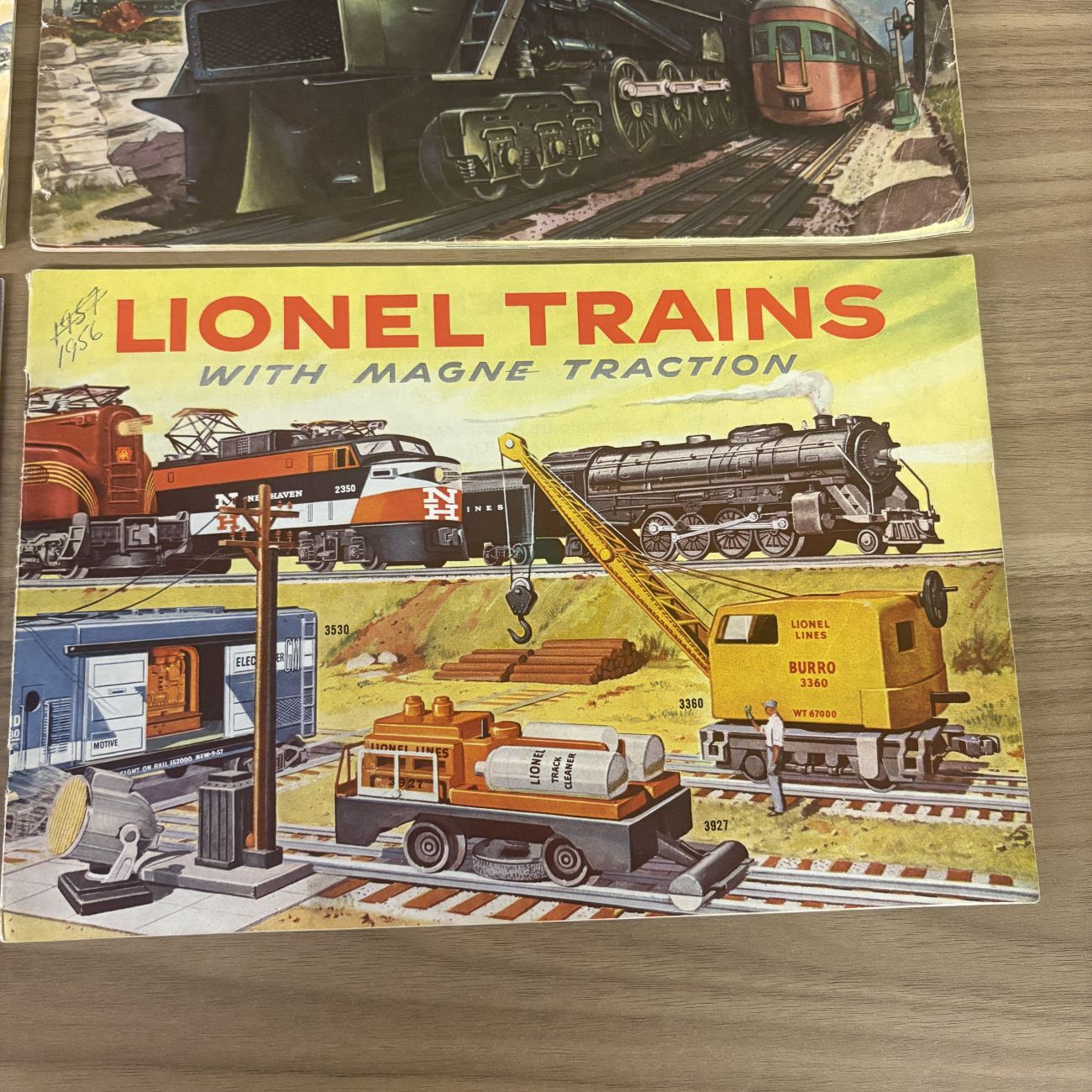 A Collection of Four Vintage Lionel Train Consumer Product Catalogs 1948-1958