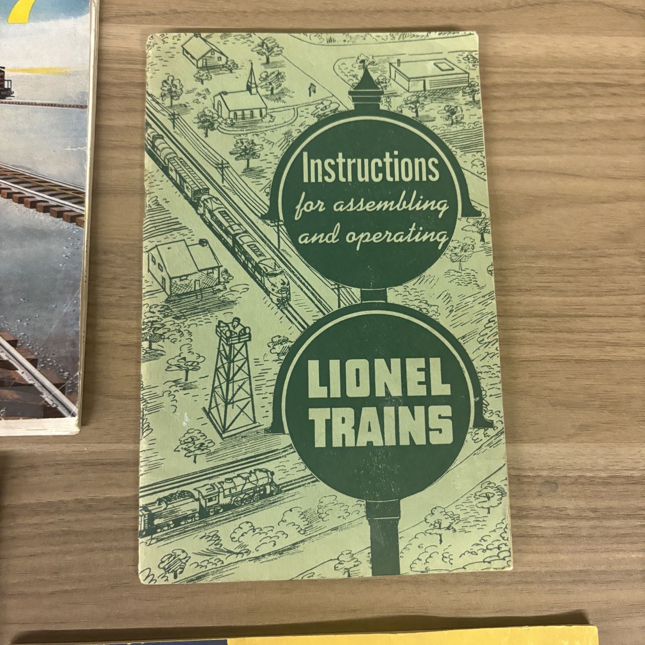 A Collection of Vintage Lionel Train Consumer Catalog and Instruction Manuals
