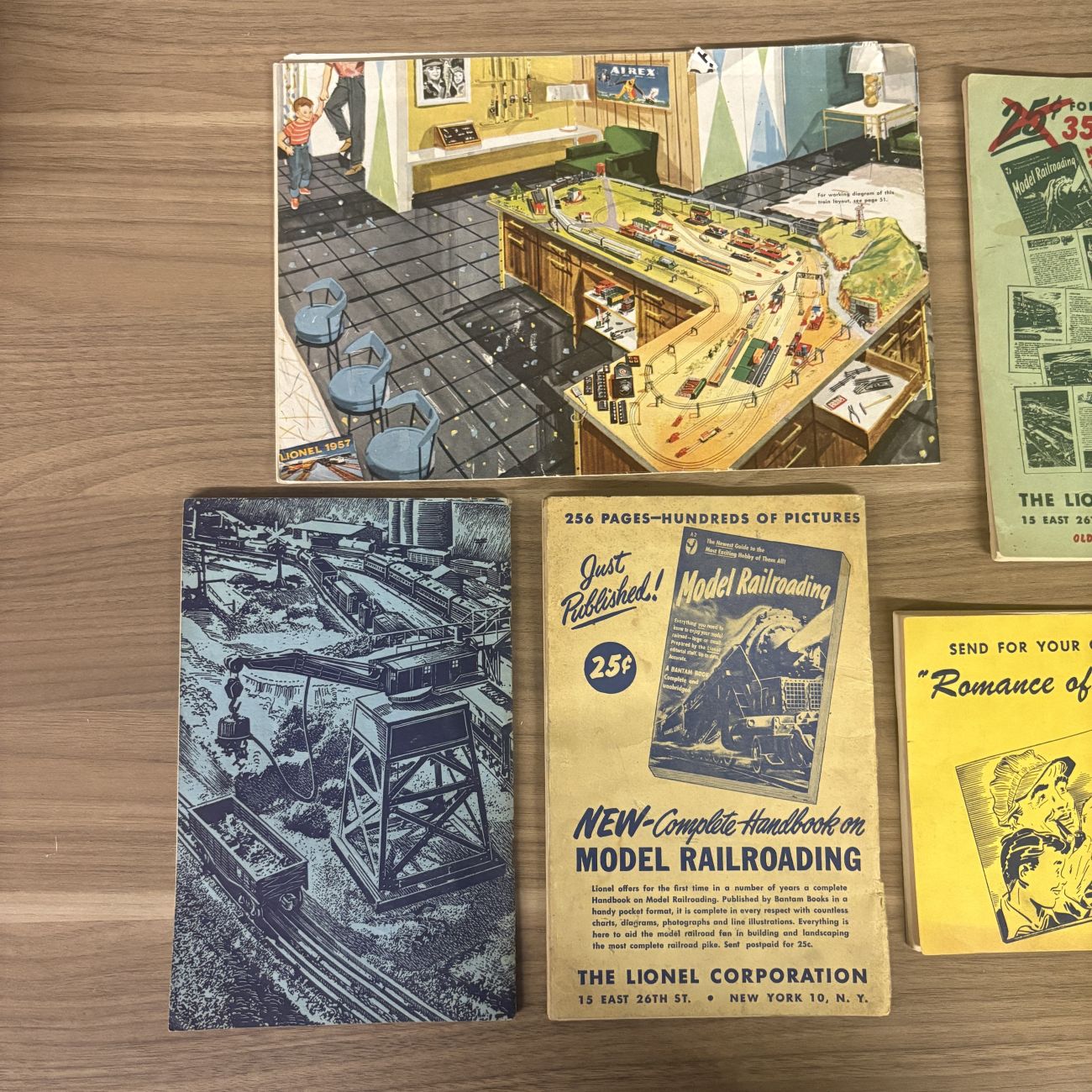 A Collection of Vintage Lionel Train Consumer Catalog and Instruction Manuals