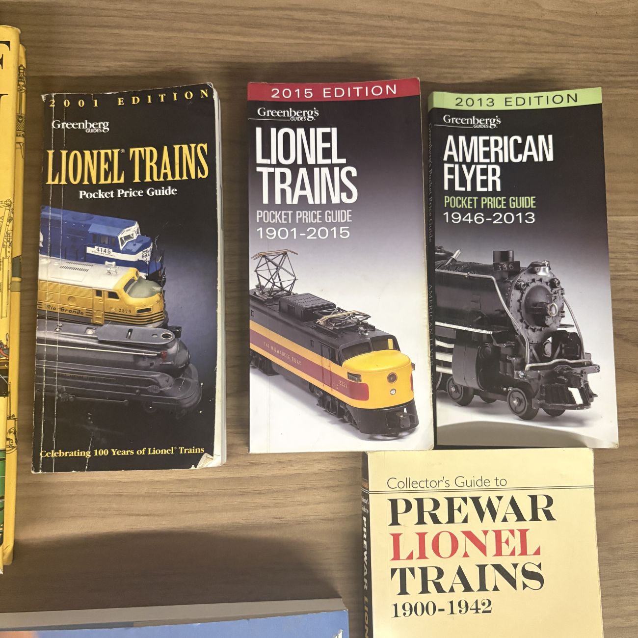 Various Authors. Eight Train Reference Books and Collector Guides. Various Publishers, 1993-2015. (DJ)