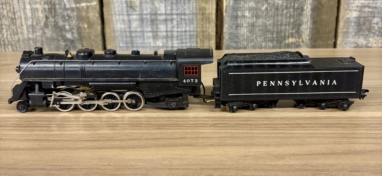 Mantua HO Scale Pennsylvania Railroad 2-8-2 Mikado Steam Locomotive and Tender Number 4073