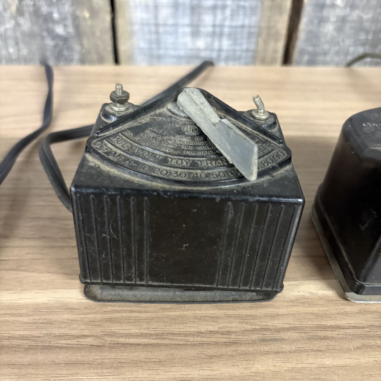 Three Vintage Toy Train Transformers by Aurora, A.C. Gilbert, and American Flyer