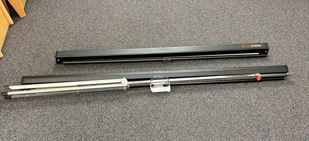 Lot 273: Two Vintage Projection Screens Including a Bretford 200 Mercury Model
