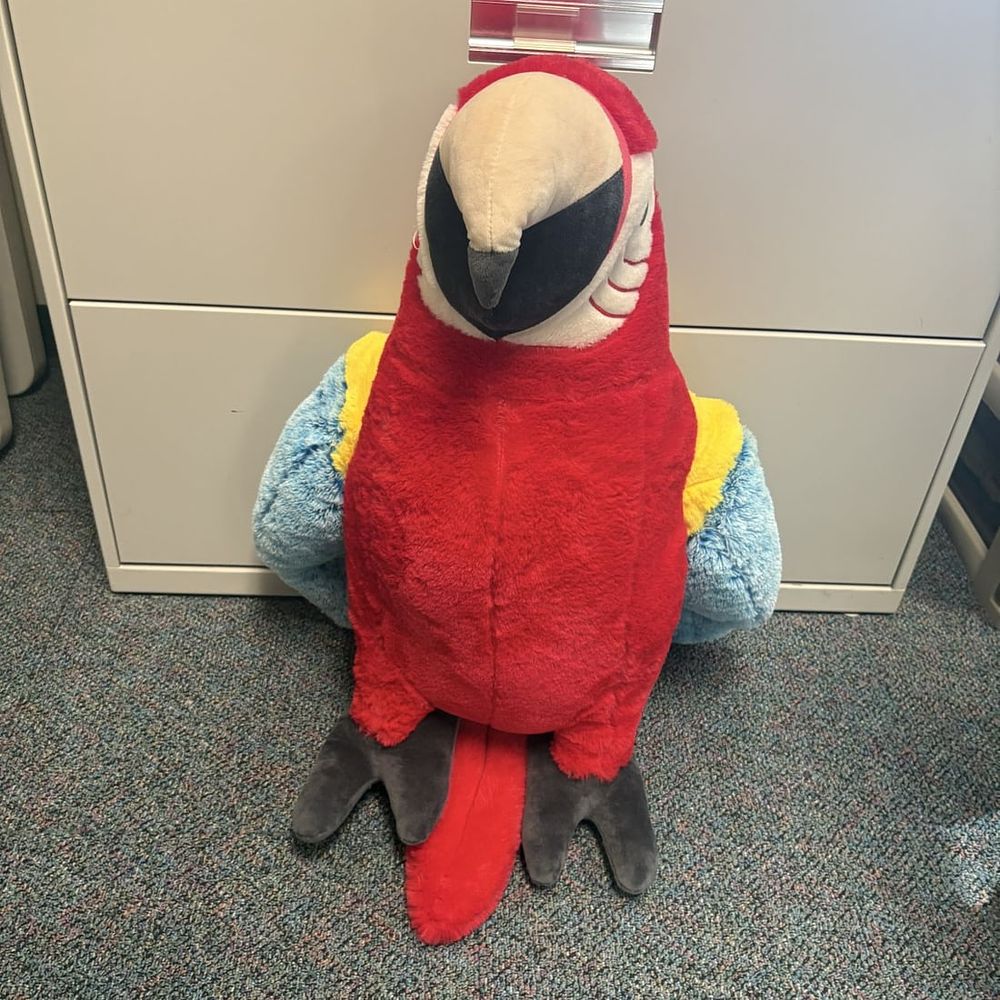Lot 441: Large Scarlet Macaw Plush Stuffed Animal Toy