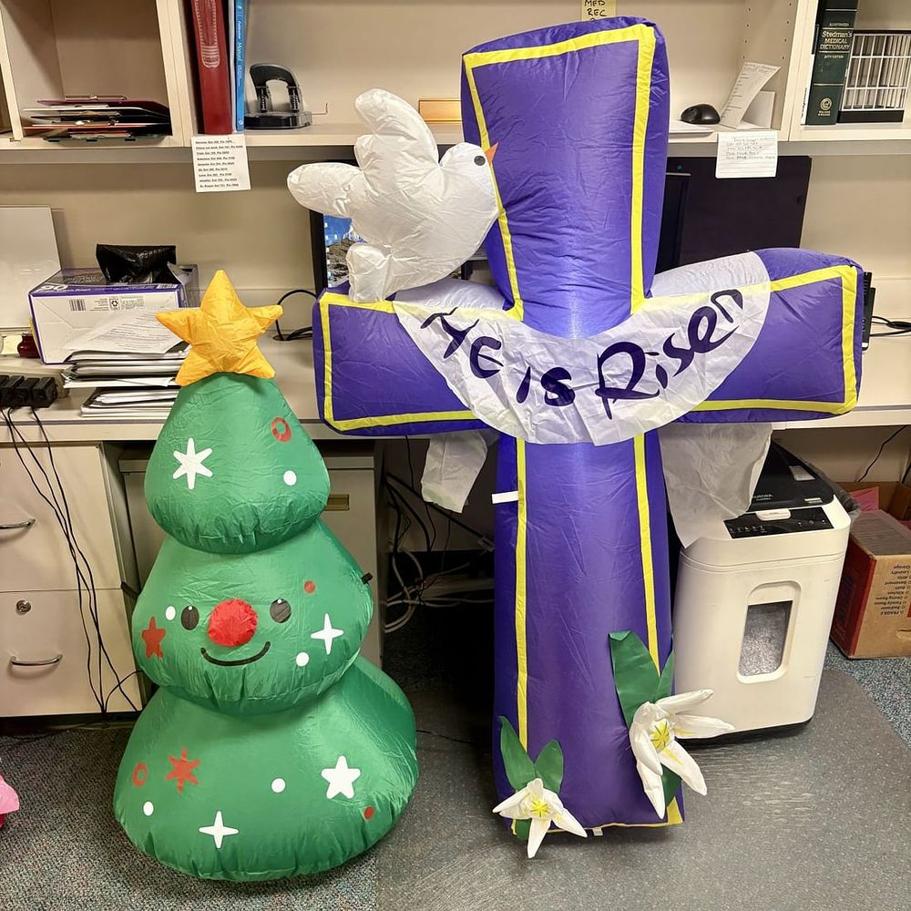 Lot 446: Two Inflatable Seasonal Holiday Yard Decorations