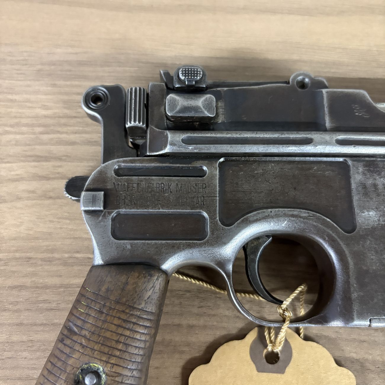 Mauser C96 Semi-Automatic Broomhandle Pistol with Reference Booklet