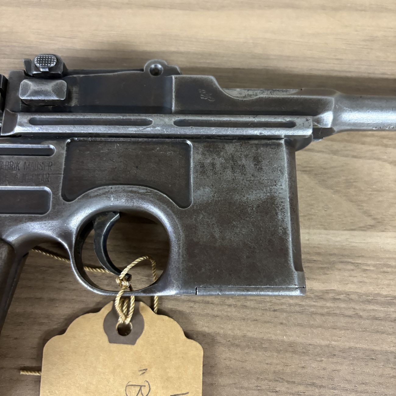 Mauser C96 Semi-Automatic Broomhandle Pistol with Reference Booklet