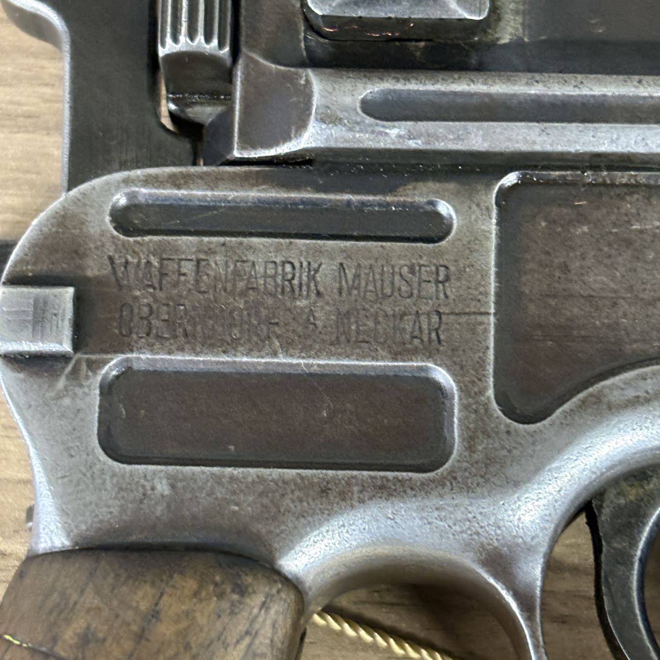 Mauser C96 Semi-Automatic Broomhandle Pistol with Reference Booklet