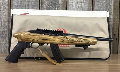 Ruger 22 Charger Semi-Automatic Pistol with Laminate Stock and Accessories. A Ruger 22 Charger 