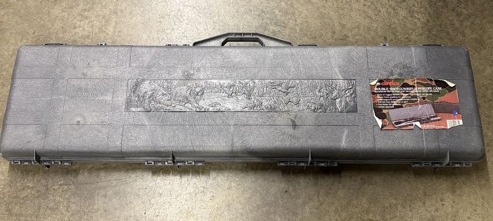 Lot 260: Contico Double Shotgun or Rifle Case with Wildlife Motif