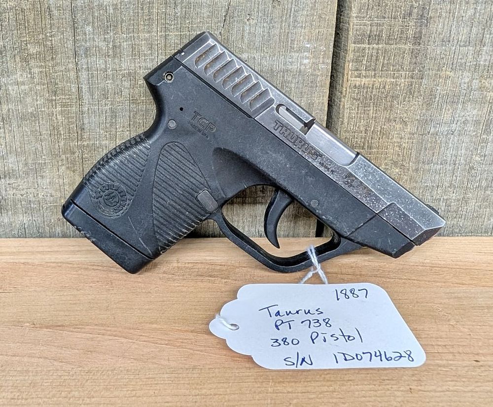 Lot 276: Taurus PT 738 TCP 380 ACP Semi-Automatic Pocket Pistol