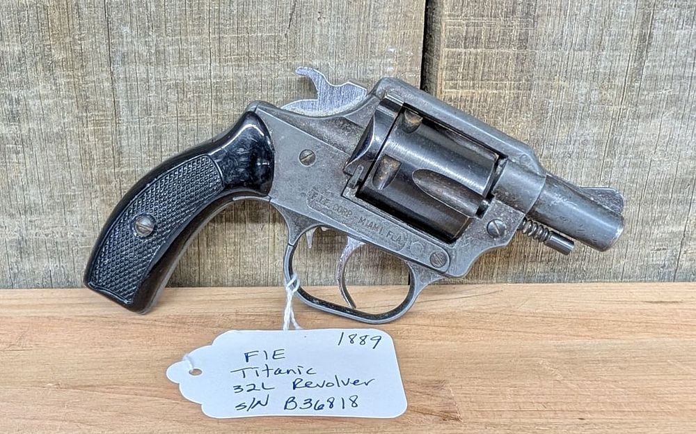 Lot 281: FIE Titanic .32 Long Caliber Snub-Nose Revolver