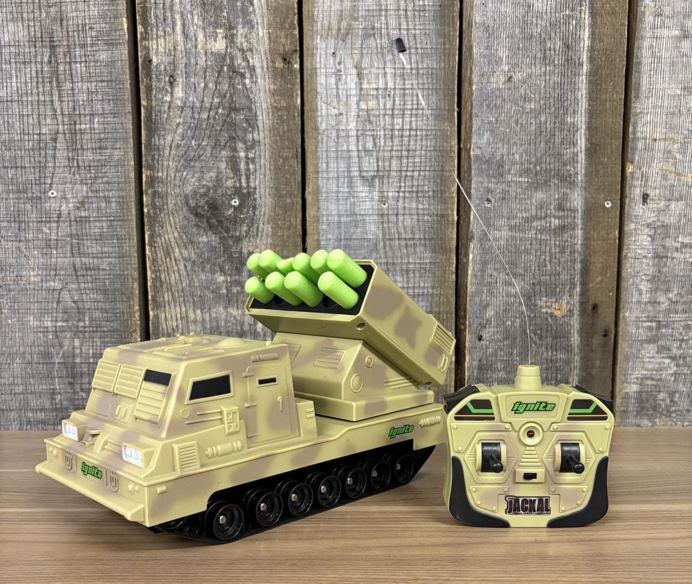 Lot 309: Ignite Radio Control The Jackal Mobile Rocket Launcher with Remote