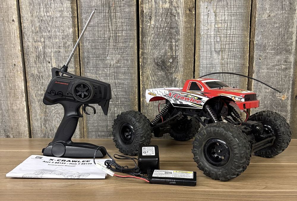 Lot 312: Bandai X-Crawlee Radio Controlled 4x4 Rock Crawler with Transmitter and Accessories