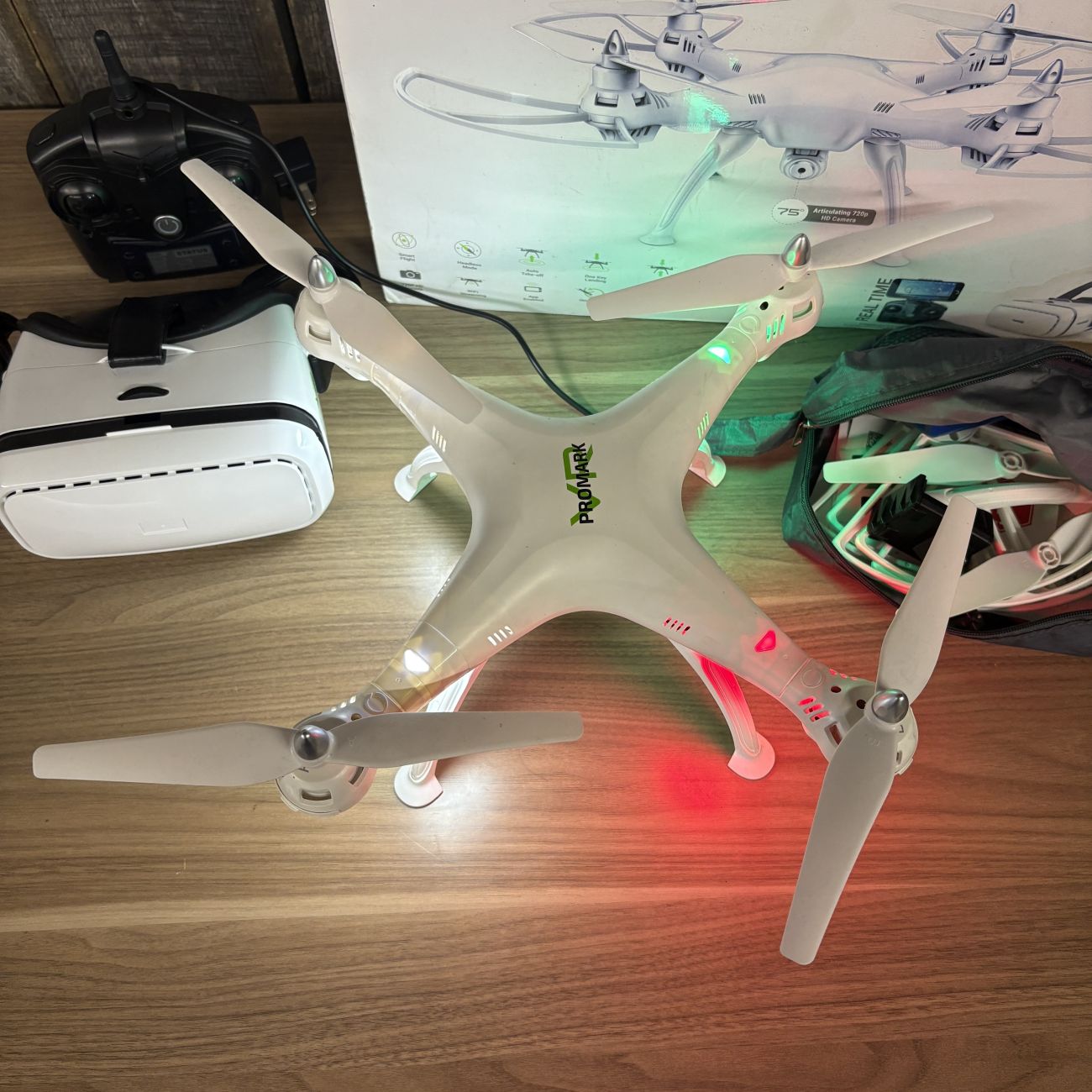 Promark P70VR Virtual Reality Drone with Remote Control and VR Glasses