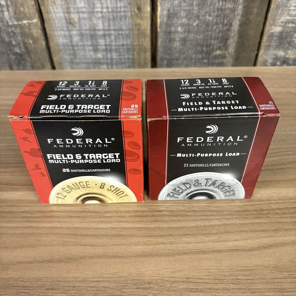 Lot 334: Two Boxes of Federal Ammunition Field and Target 12 Gauge Shotshells