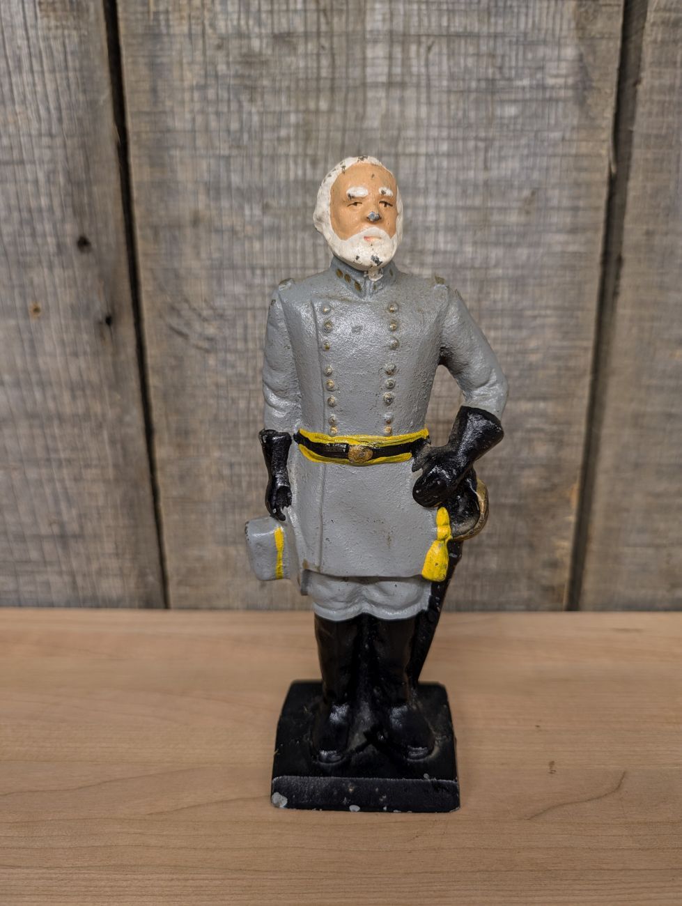 Lot 375: Cast Iron Figurine of a Confederate Officer